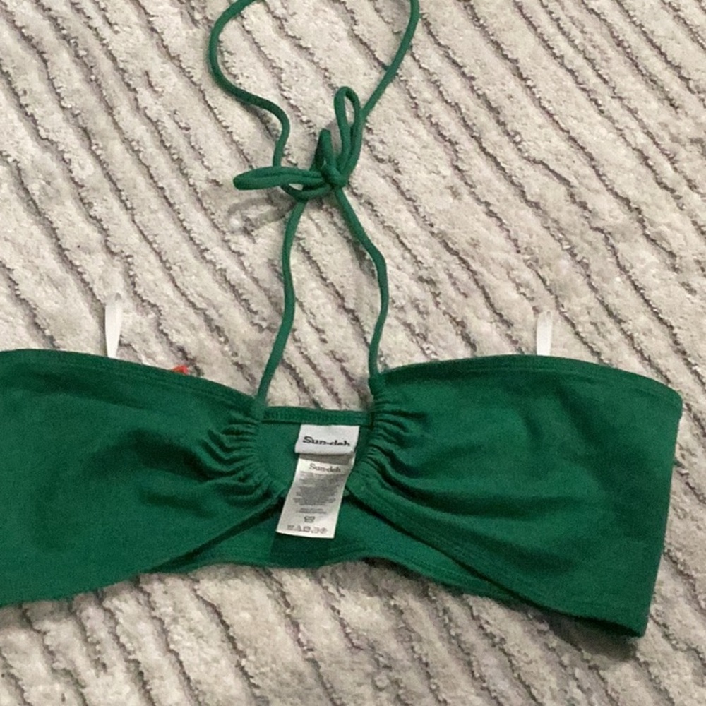 Green Brandy Melville Halter Top